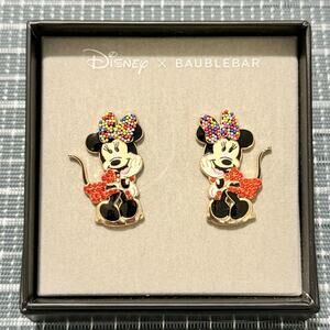 NEW | DISNEY x BAUBLEBAR | Minnie Mouse Poppy Rhinestone Earrings